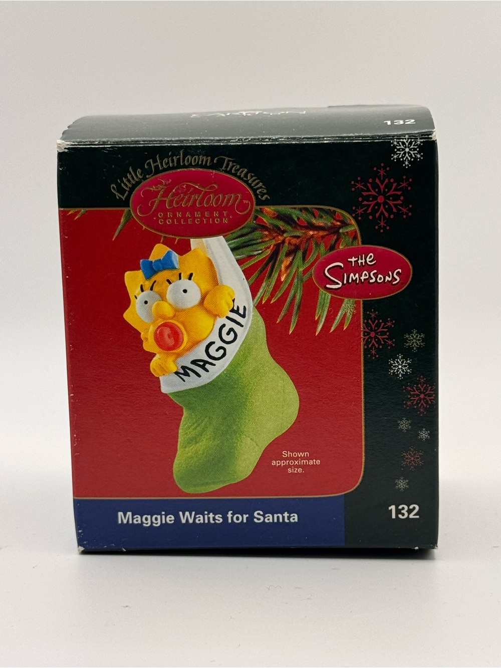 2004 Carlton Cards Little Heirloom Treasures The Simpsons Maggie Waits for Santa